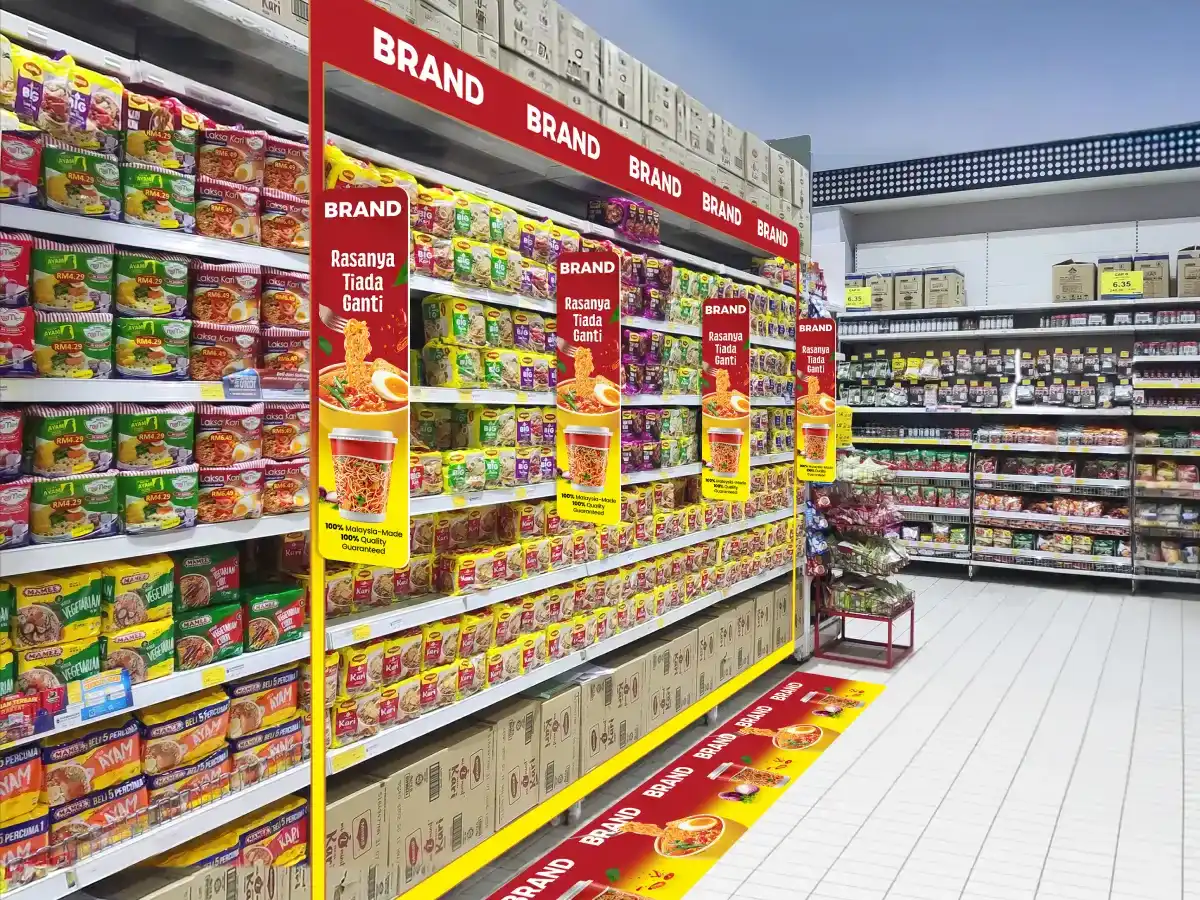 retail shelf branding campaign